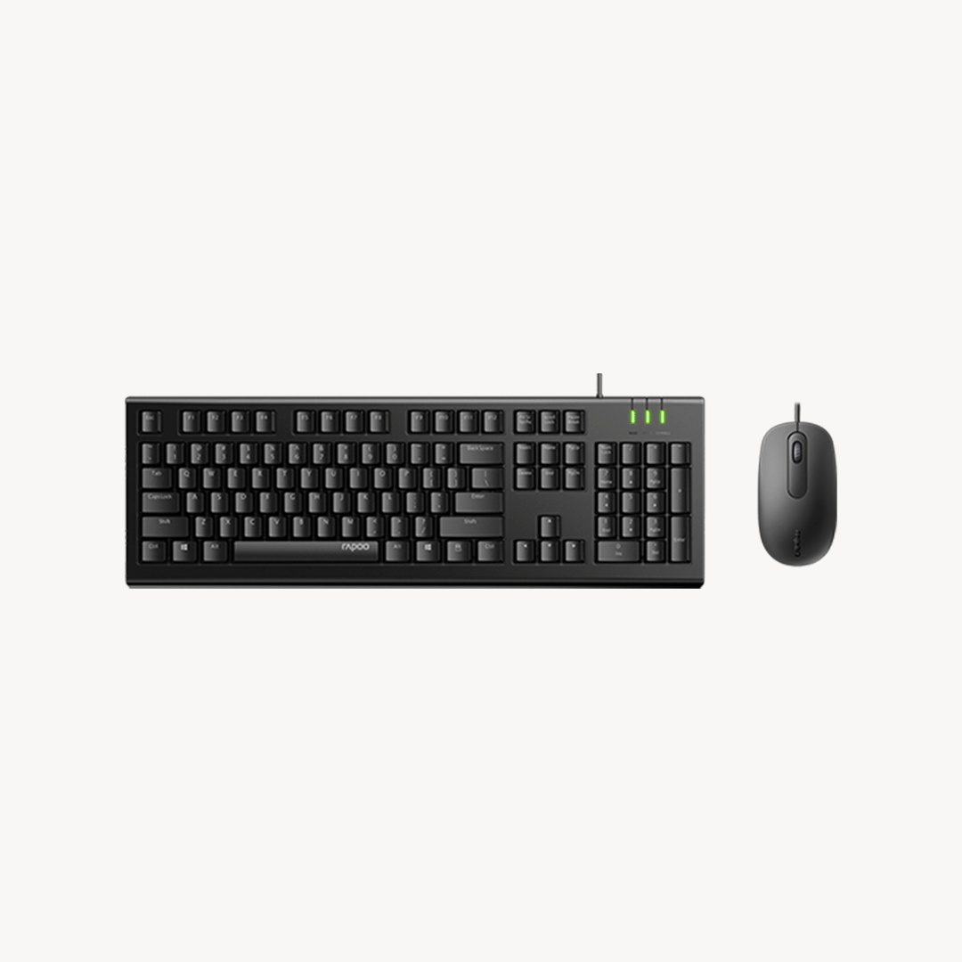 Rapoo X120 Pro Combo Wired Desktop keyboard and mouse